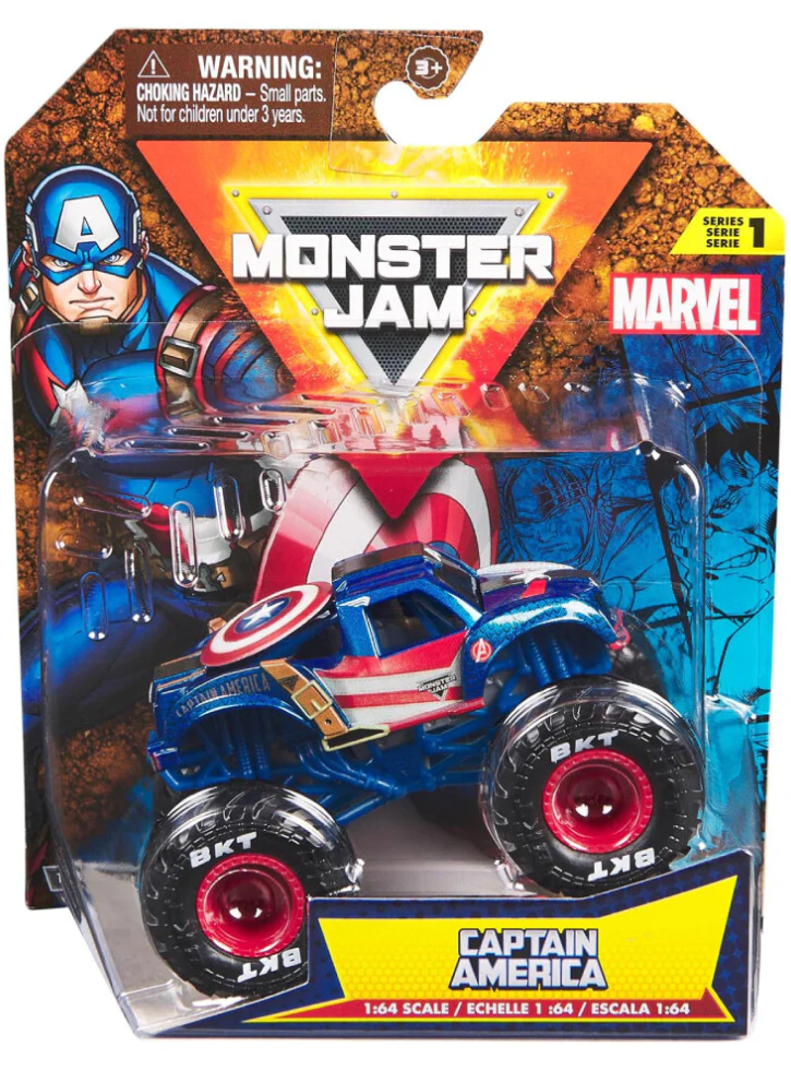 Monster Jam 1:64 Marvel Single Packs Random (6069960)