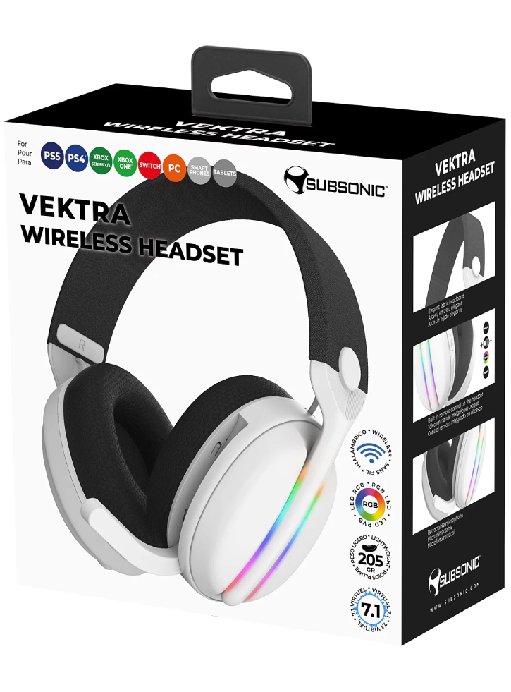Subsonic Wireless Headset All Platforms + Led + 7.1 MULTI - PLAYSTATION 5