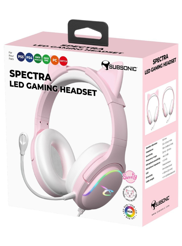 Subsonic Headset All Platforms + Led - Playstation 5