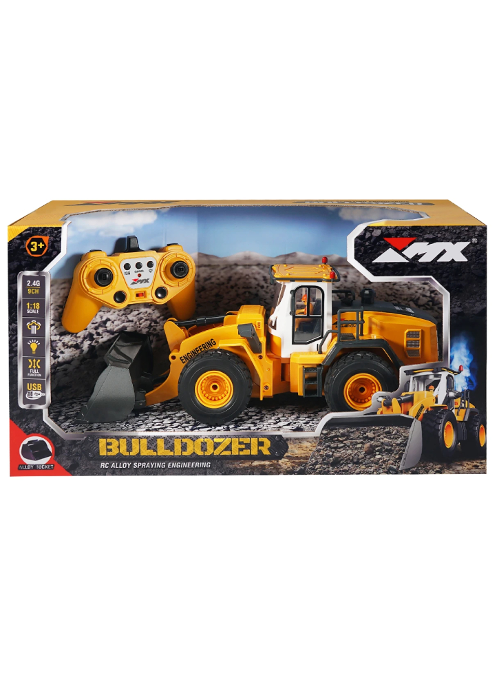 MX R/C Constructions Bulldozer R/C 1:18 2,4GHz, 3,7V Li-Ion, 9 channels (471469)