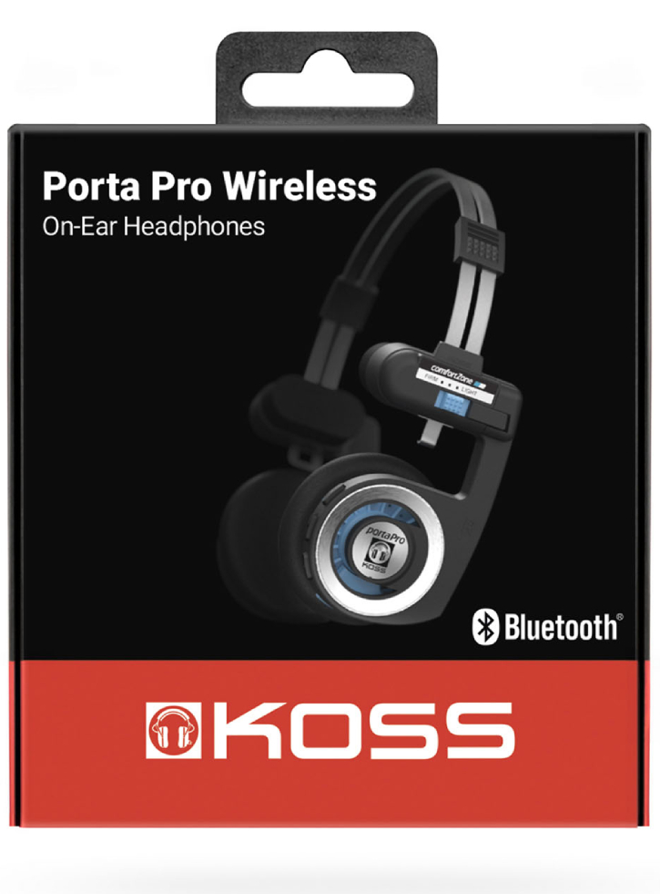 Koss Headphone PortaPro Wireless 2.0 On-Ear Black