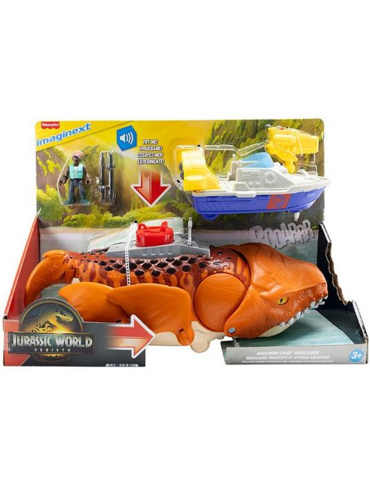 Fisher-Price(r) Imaginext Jurassic World Rebirth Aquachomp Chase Mosasaurus (JFR23)