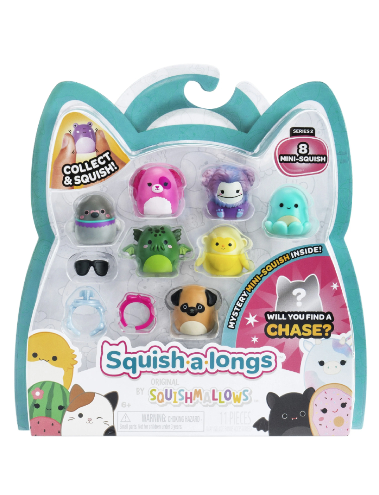 Squishalongs 2.5 cm 8 Pack S2 Style 1