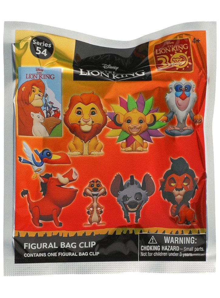 Monogram Disney Lion King (Blind Bag/Random) 3D Foam Bag Clips