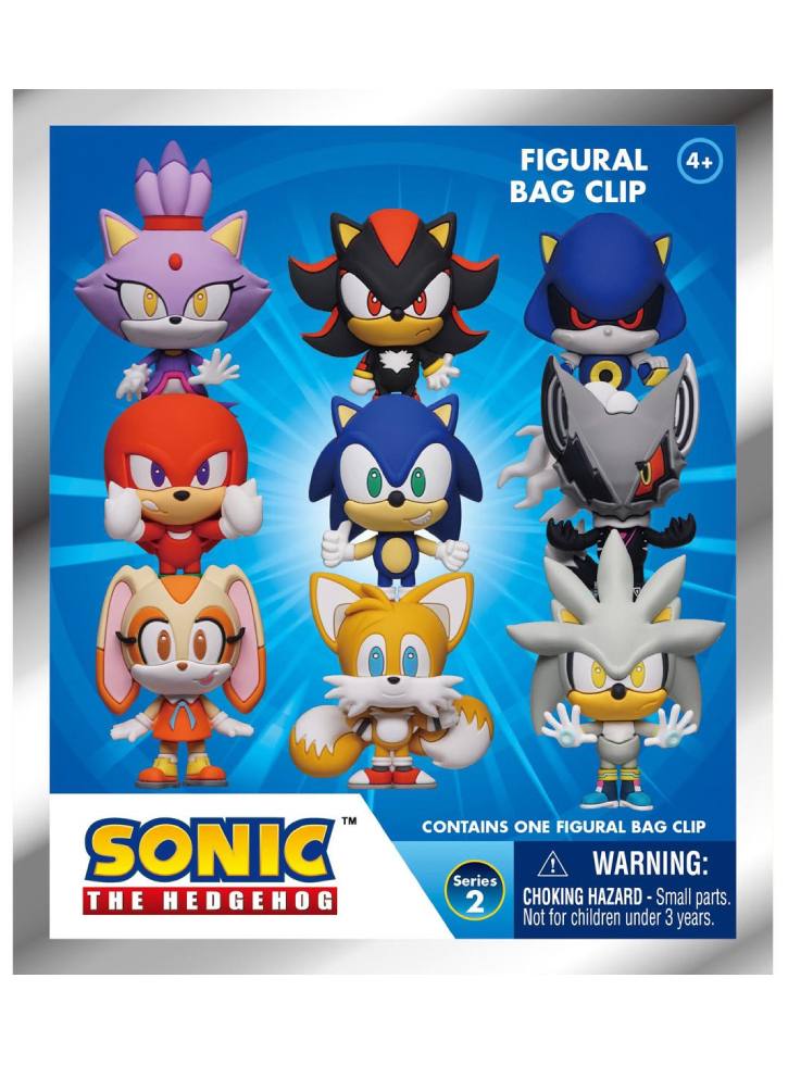 Monogram Sonic (Blind Bag/Random) 3D Foam Bag Clips