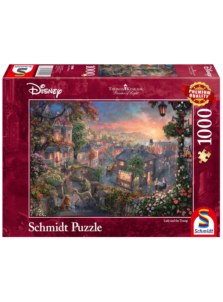 Schmidt Thomas Kinkade Disney Lady and the Tramp (1000 pieces) (SCH9490)
