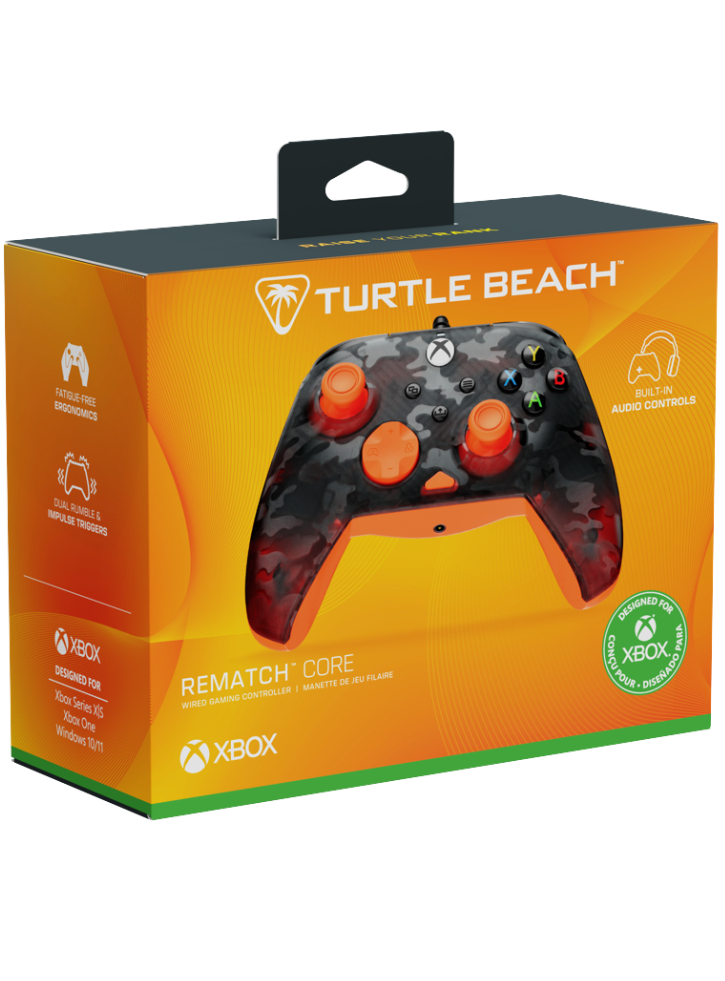 Turtle Beach Rematchtm Core Ghost Black Camo/Orange - Xbox Series X