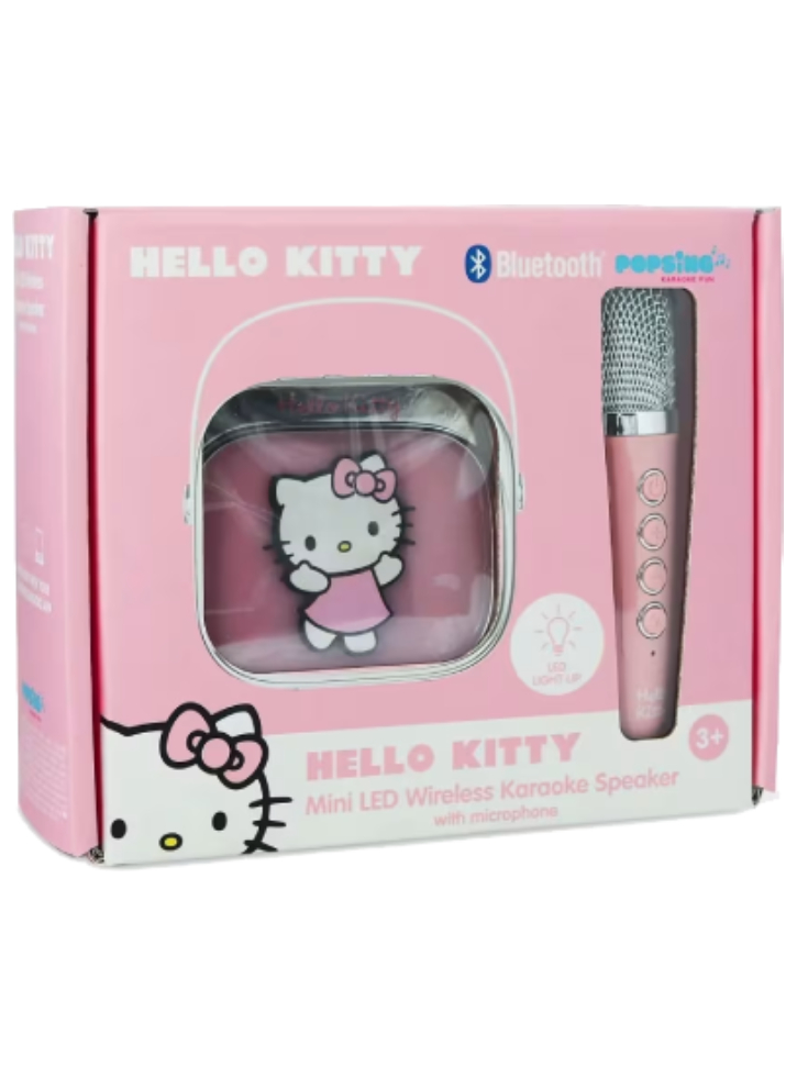 OTL Hello Kitty Popsing Led Light Up Wireless Karaoke Speaker with Microphone