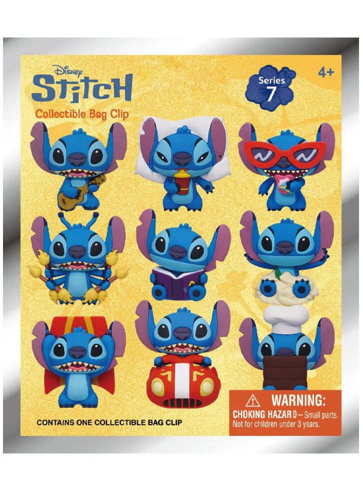 Monogram Stitch (Blind Bag/Random) 3D Foam Bag Clips