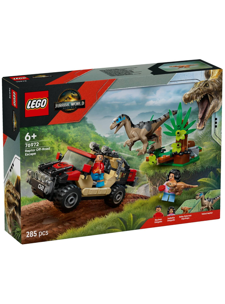 Lego Jurassic World Raptor Off-Road Escape (76972)