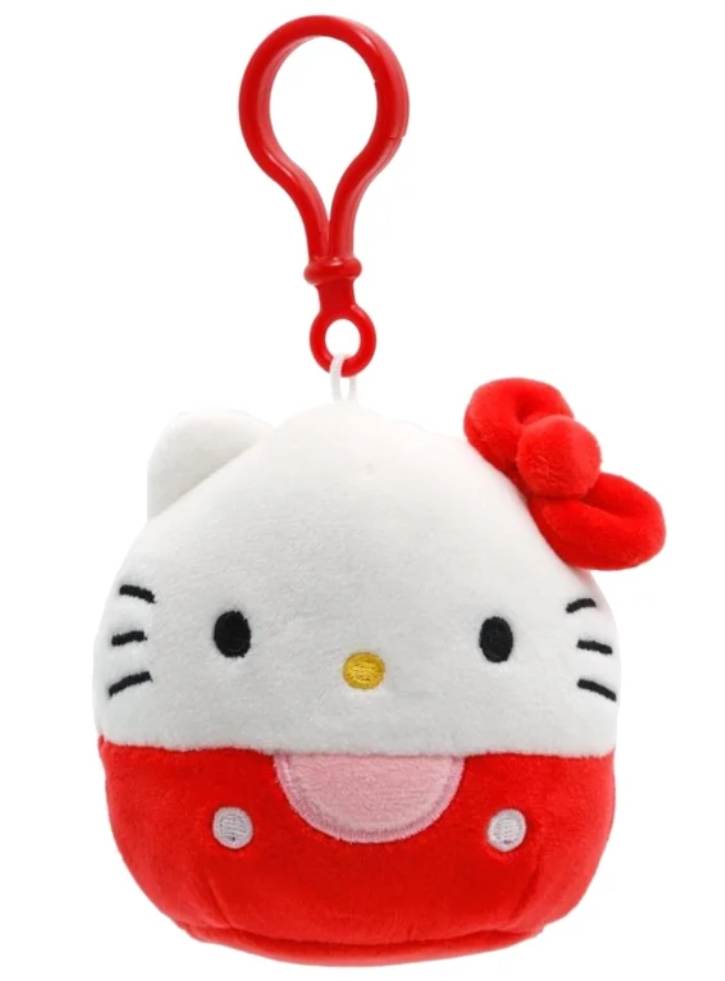 Squishmallows 9 cm Clip-on Hello Kitty and Friends Hello Kitty