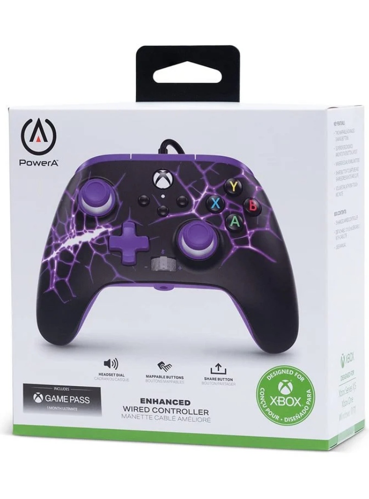 PowerA Enhanced Wired Controller Purple Magma - Xbox Series X
