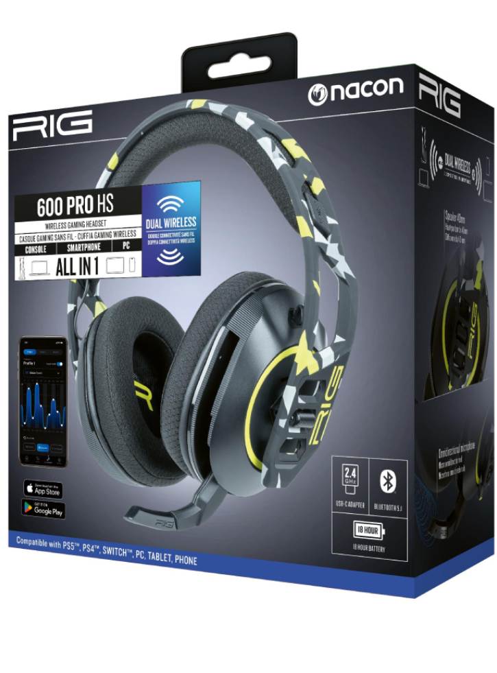 Nacon Rig Wireless Headset 600 Pro HS Acid Camo - Playstation 5