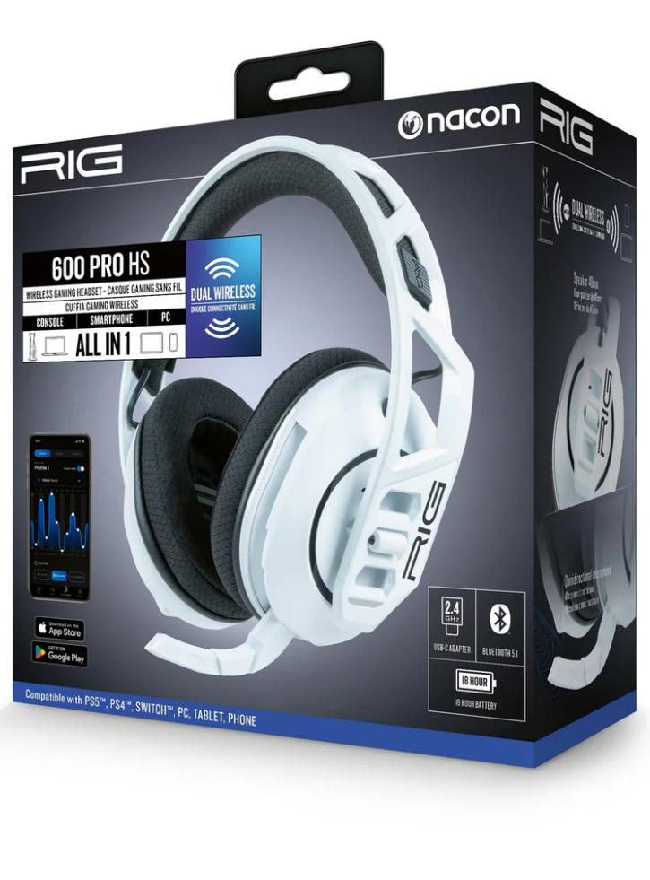 Nacon Rig Wireless Headset 600 Pro HS White - Playstation 5