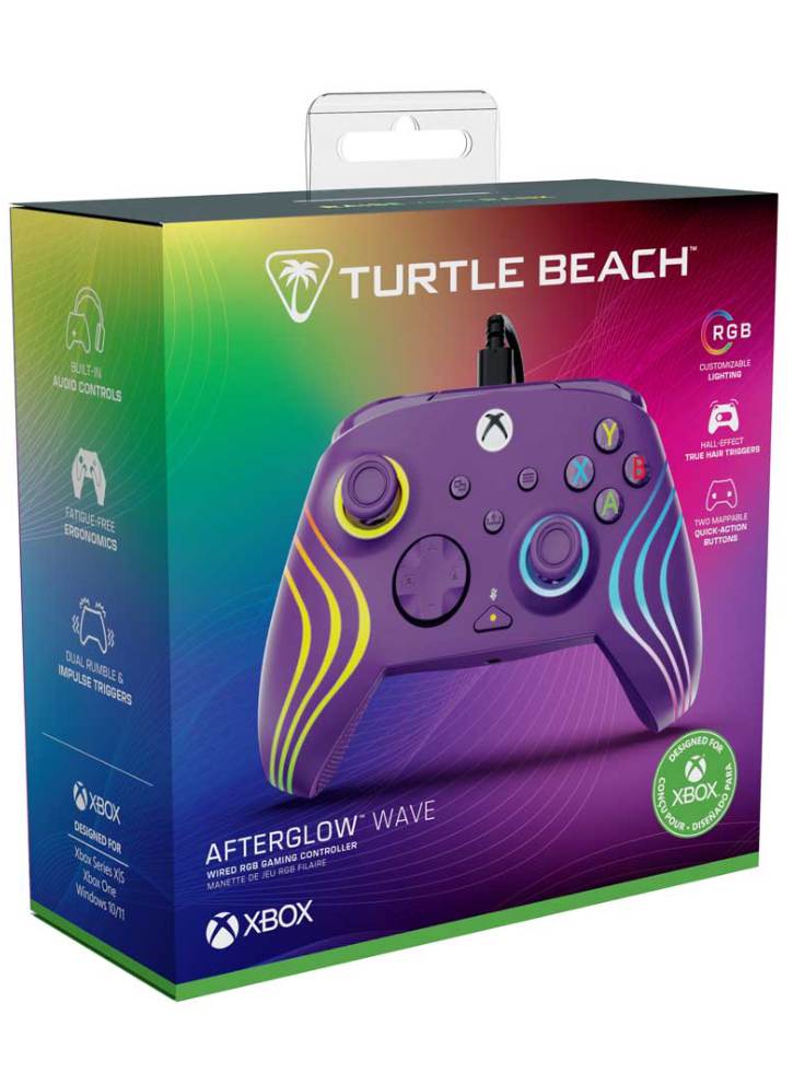 Turtle Beach Afterglow Wave Wired Controller Purple - Xbox Series X