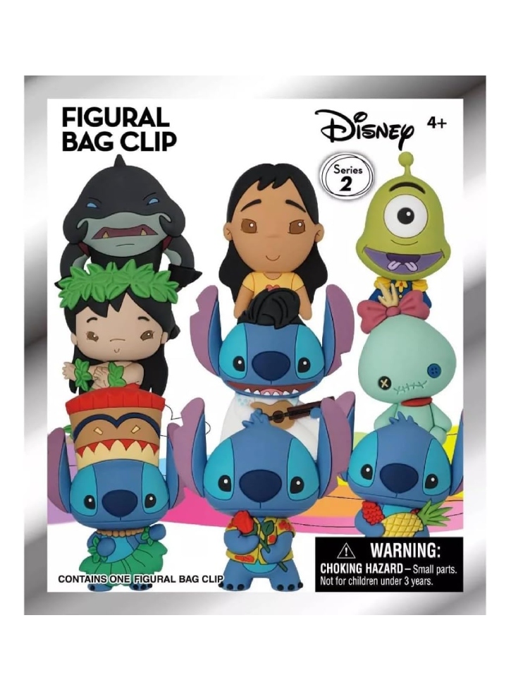 Monogram Disney: Stitch (Blind Bag/Random) 3D Foam Bag Clips