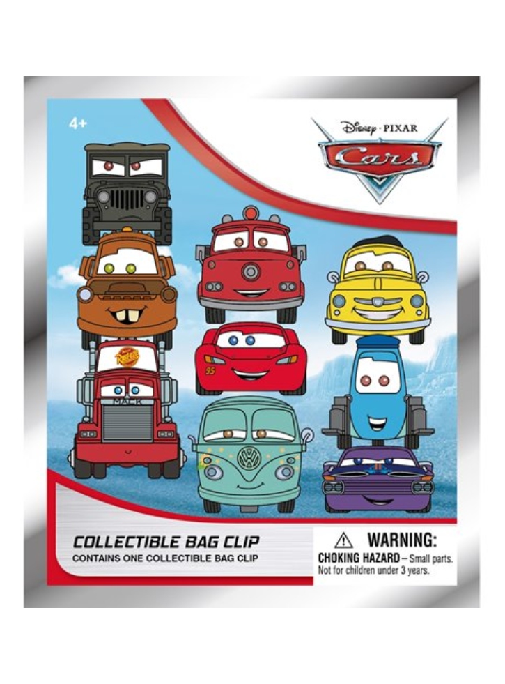Monogram Disney Cars (Blind Bag/Random) 3D Foam Bag Clips