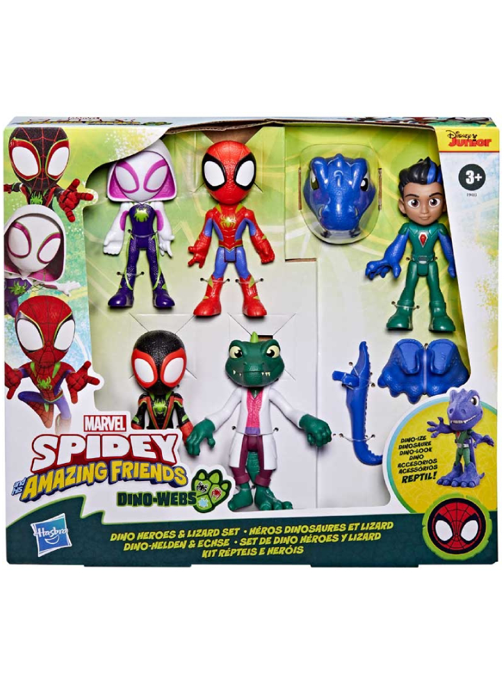 Spidey And His Amazing Friends Dino Heroes And Lizard Set (F9483)