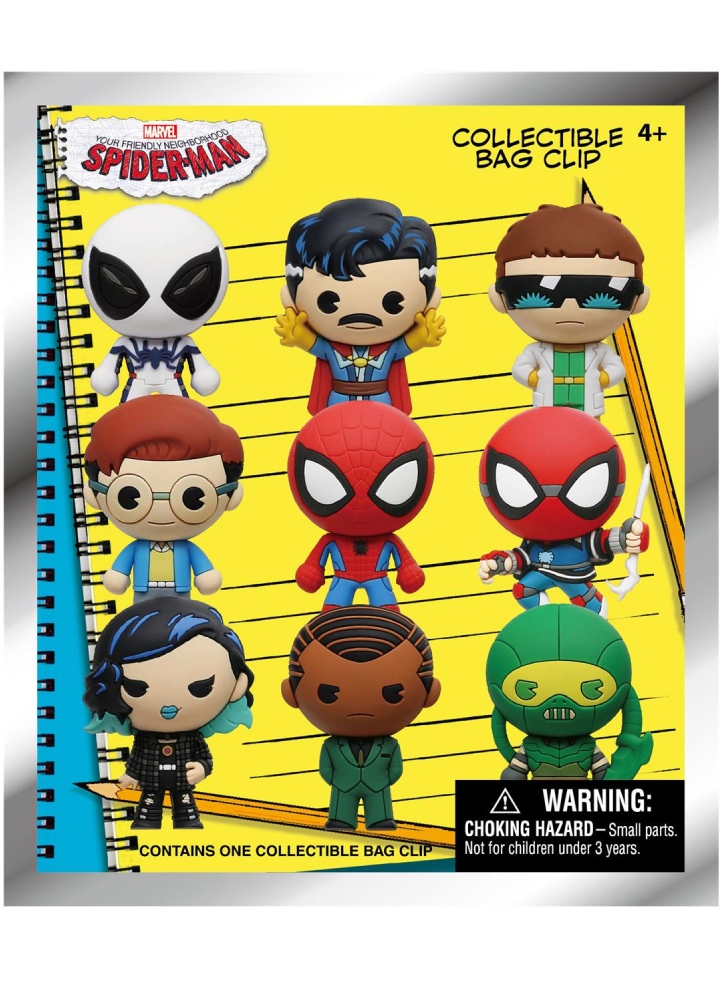 Monogram Marvel Spider-man (Friendly neighborhood) 3D Foam Bag Clips