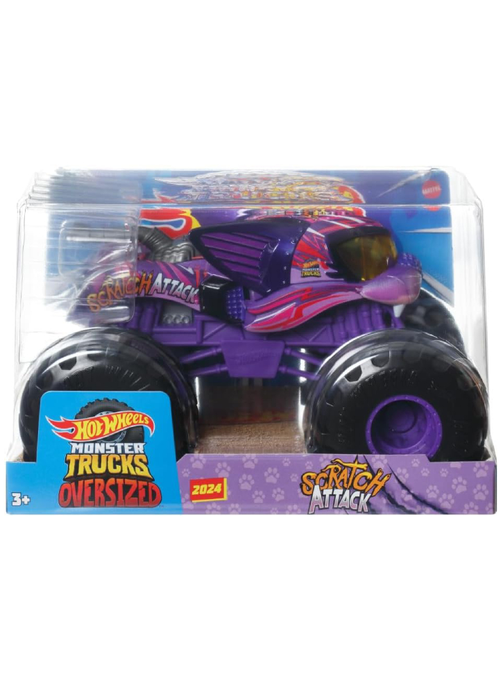 Hot Wheels Monster Trucks 1:24 Die-Cast Scratch Attack