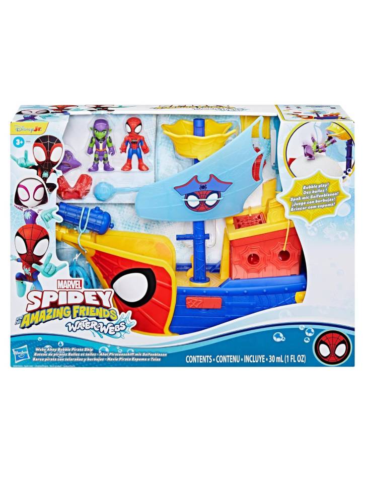 Spidey And His Amazing Friends Playsets Webs Ahoy Bubble Ship (G0666)