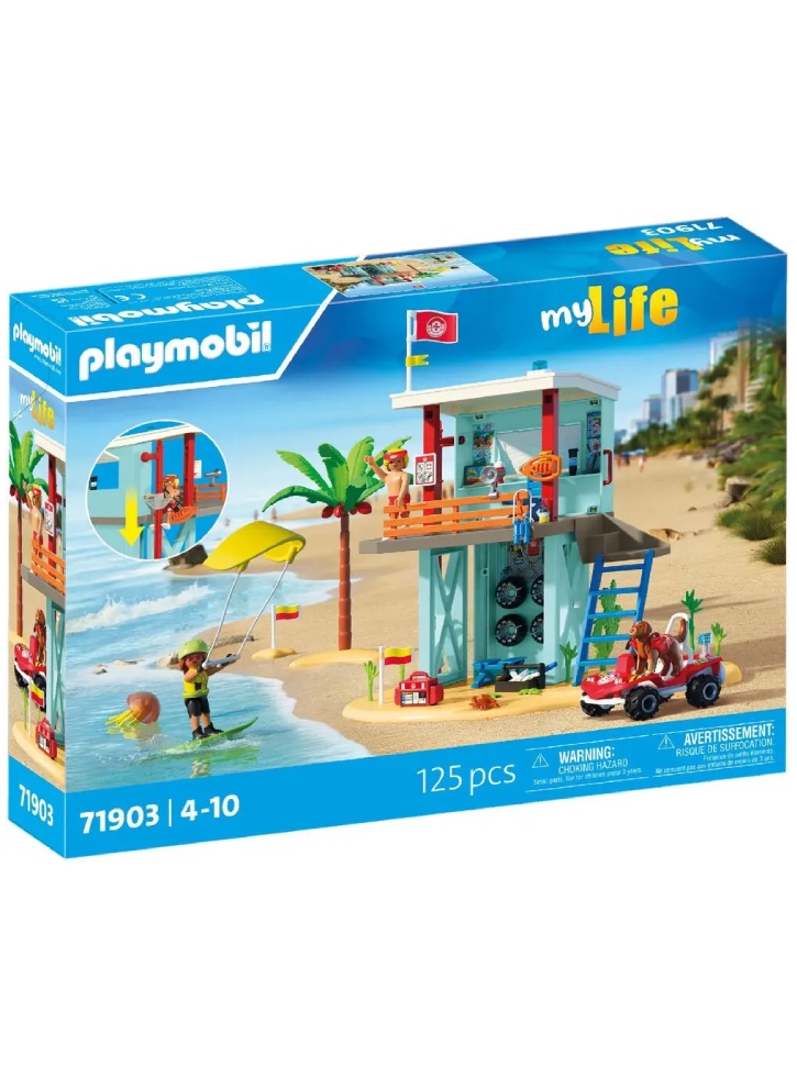 Playmobil My Life Lifeguard Tower with Beach Buggy (71903)