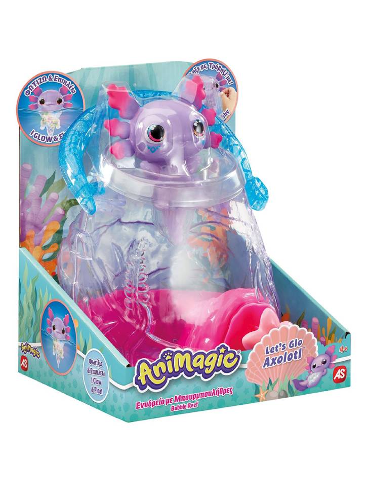 AS Animagic Bubble Reef Let's Glo Axolotl (1863-34848)