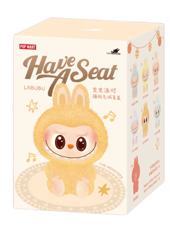 Labubu The Monsters Have a Seat Blind box assorted colours, Random