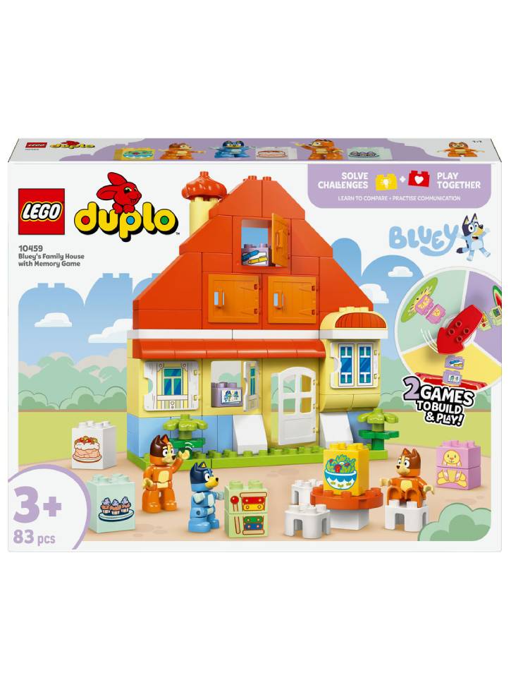 LEGO DUPLO Bluey Bluey's Family House with Memory Game (10459)