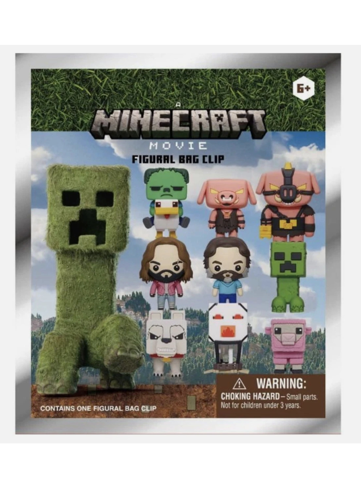 Monogram Minecraft Movie (Blind Bag/random) 3D Foam Bag Clips