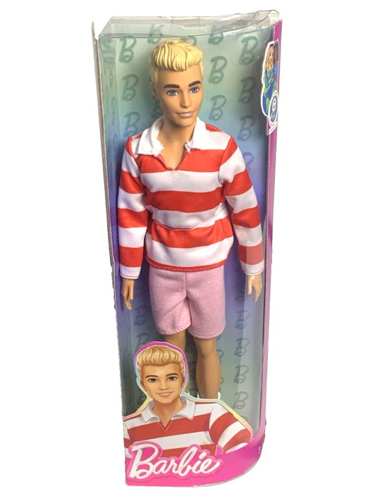 Barbie Fashionista Ken Doll Red & White Stripes (HYV01)
