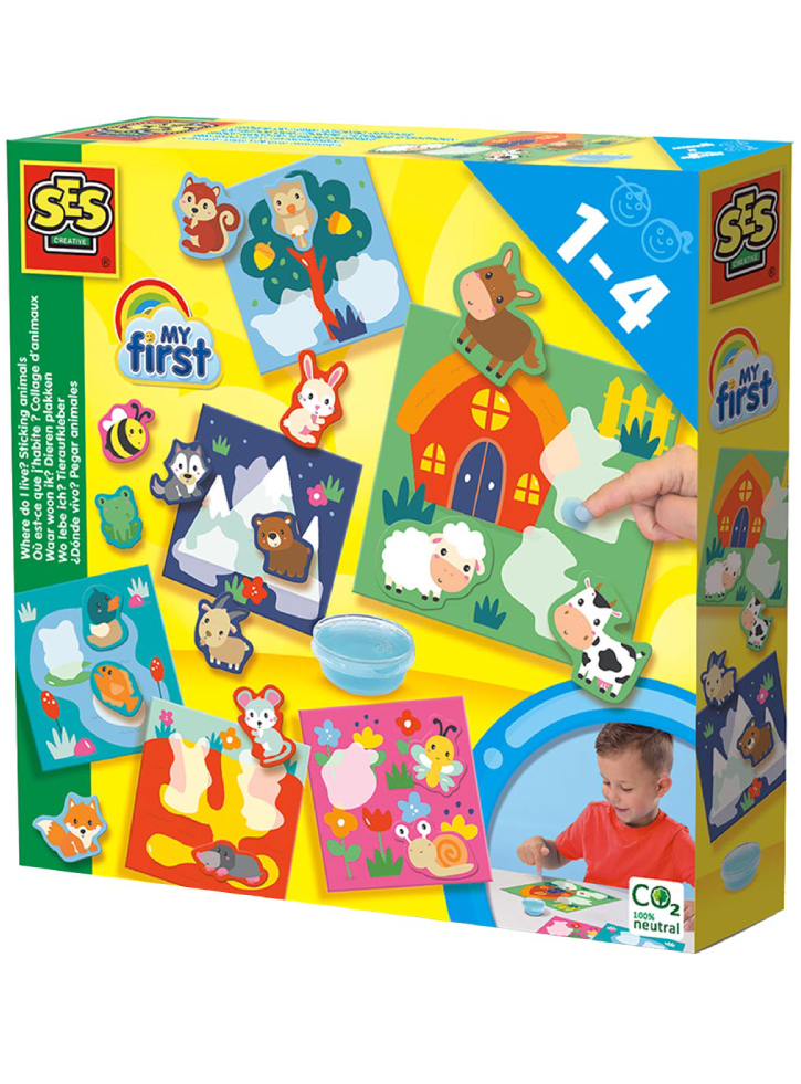 SES Creative My First Sticking Animals (S14401)
