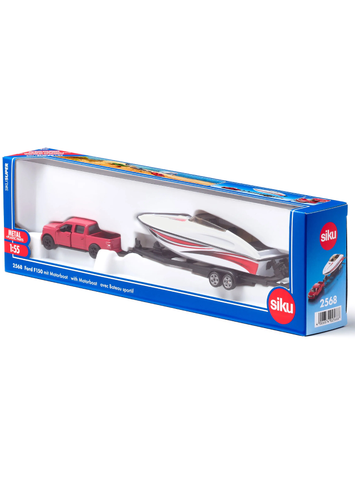 Siku Ford F150 with Motorboat (313-2568)