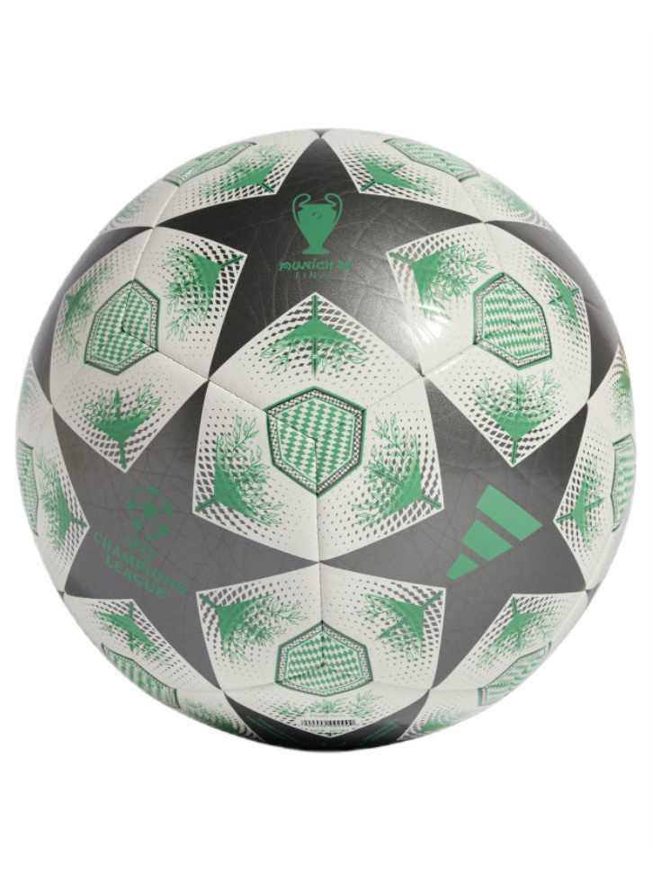 Adidas UEFA Champions League Football Size 5 Silver/green