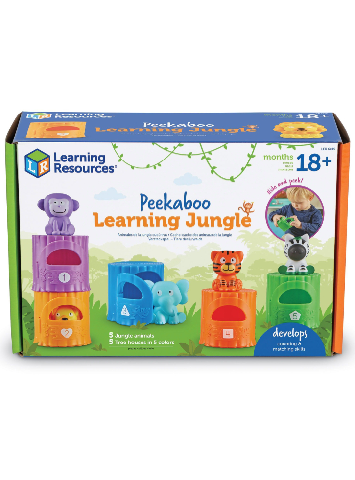 Learning Resources Peekaboo Learning Jungle (LSP6815-SCA)