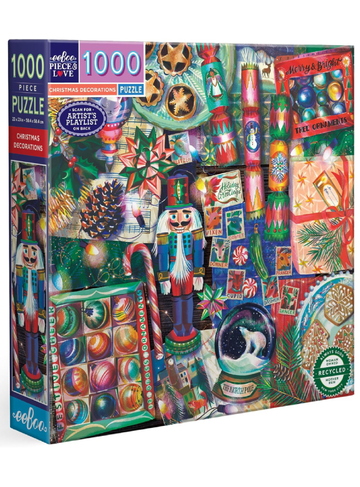 Eeboo Puzzle 1000 pcs Christmas Decoration (EPZTCDR)