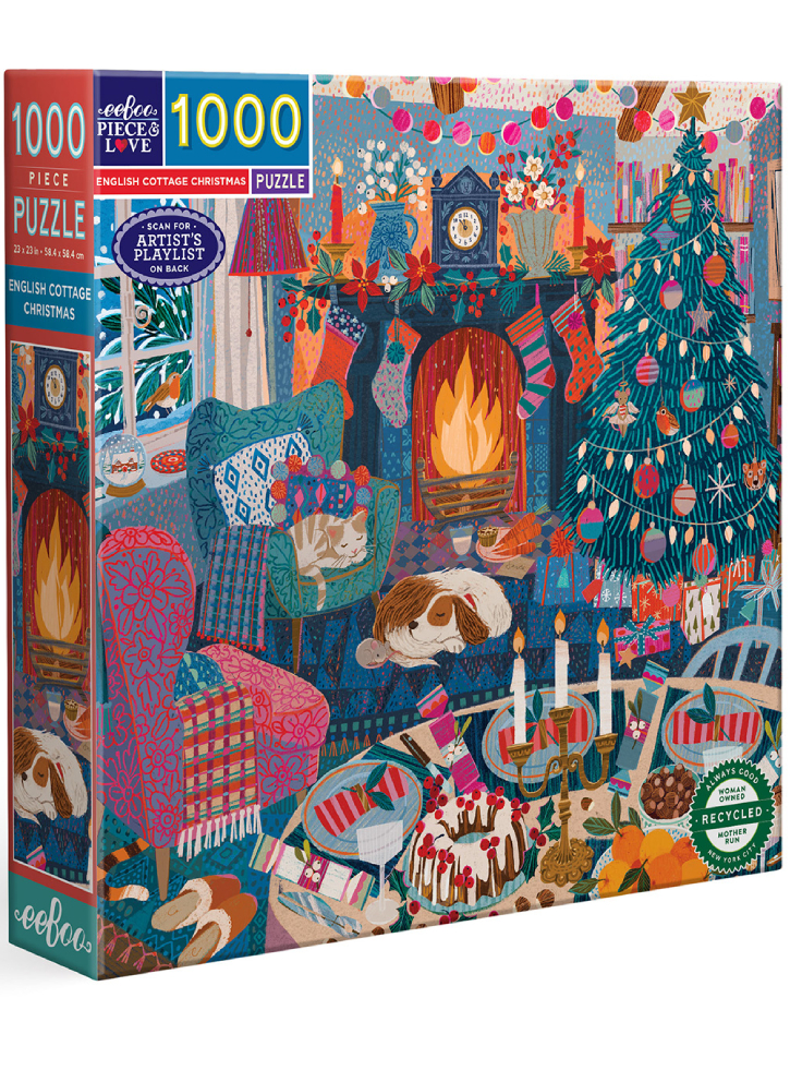 Eeboo Puzzle 1000 pcs English Cottage Christmas (EPZTECC)