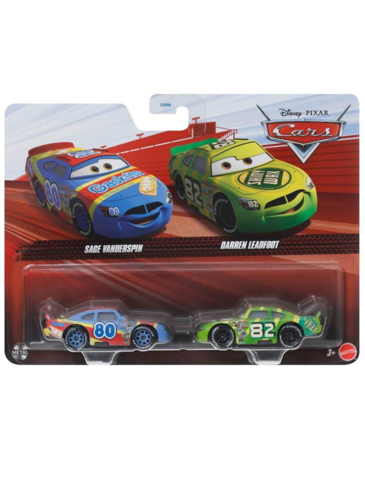 Disney Cars 2 Pack Sage Vanderspin & Darren Leadfoot