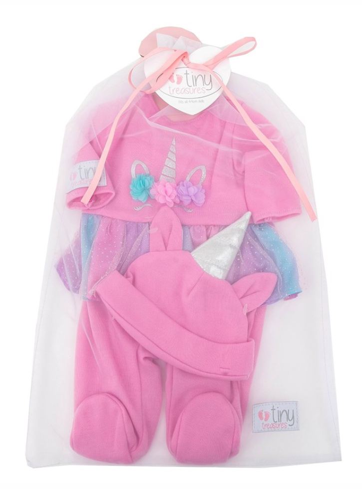 Tiny Treasure Pink Unicorn Outfit (30216)