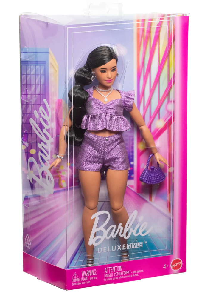 Barbie Deluxe Style Purple Shorts Indian Doll (JFP43) Barbie Deluxe Style Purple Shorts Indian Doll (JFP43)