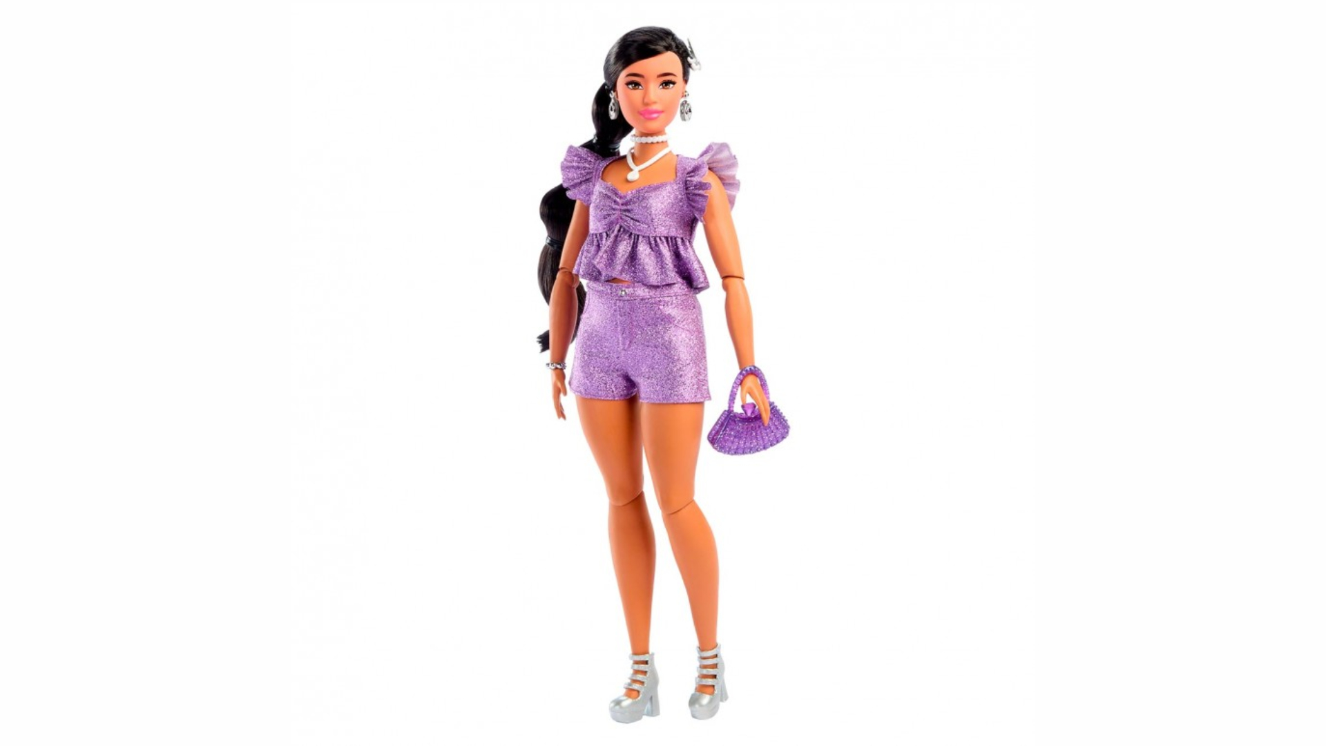 Barbie Deluxe Style Purple Shorts Indian Doll (JFP43) Barbie Deluxe Style Purple Shorts Indian Doll (JFP43)