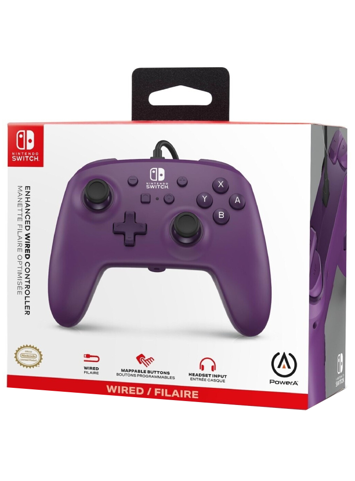 PowerA Enhanced Wired Controller Galaxy Purple - Nintendo Switch
