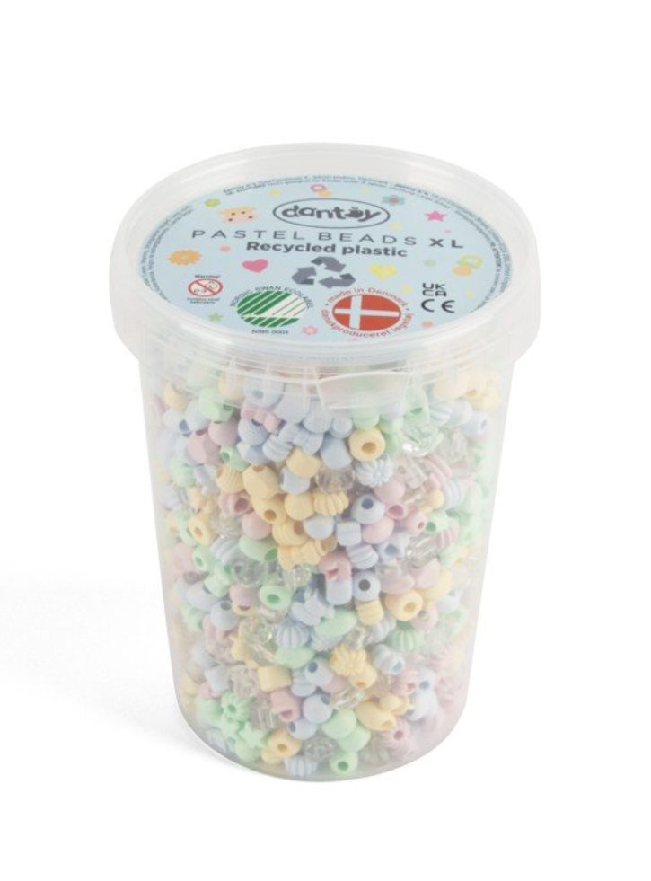 Dantoy Pastel Recycled Beads 1580pcs (5940)