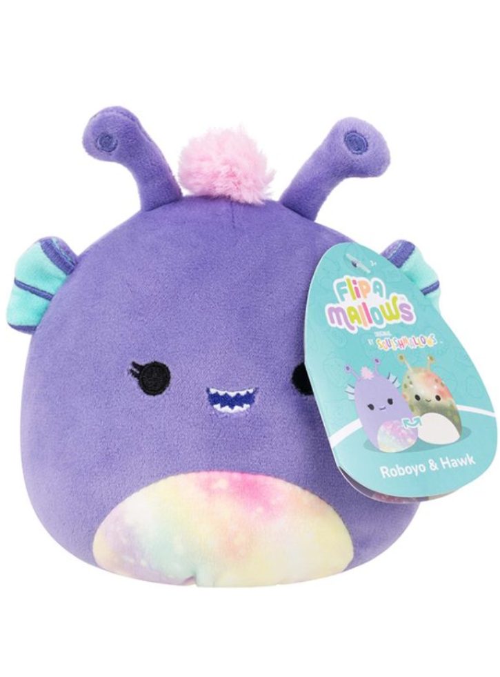 Squishmallows P24 Flip-A-Mallows Roboyo and Hawk 13cm