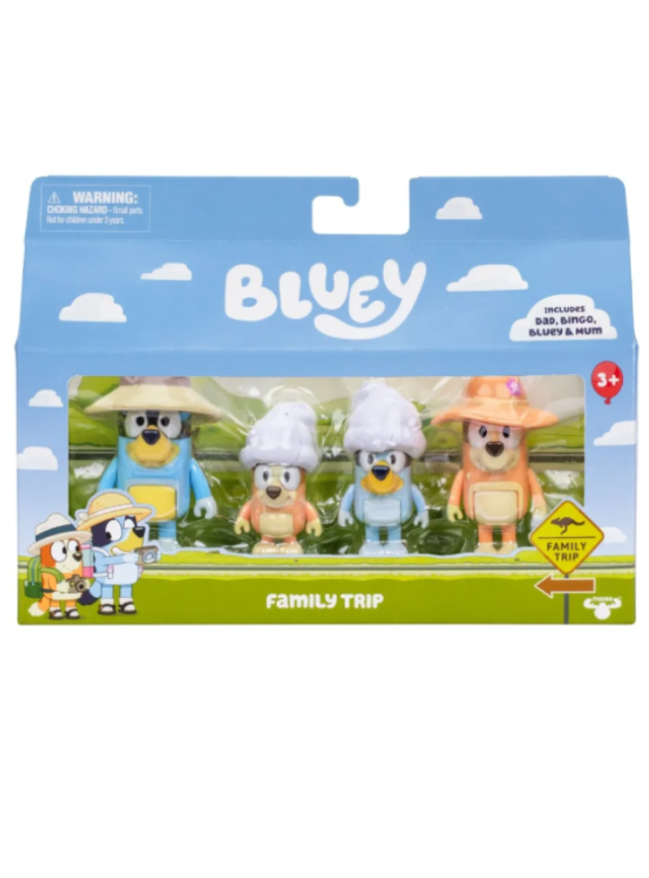 Bluey Figures 4-pack Family Tent Trip (90267)