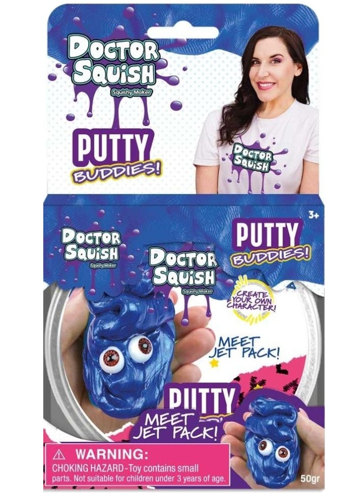 Doctor Squish Jet Pack Dark Blue Putty Buddies 50g