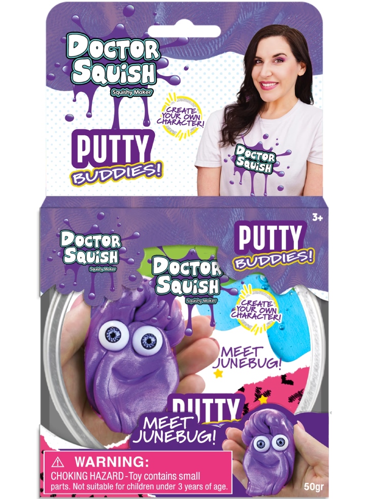 Doctor Squish Junebug Purple Putty Buddies 50g (107465)