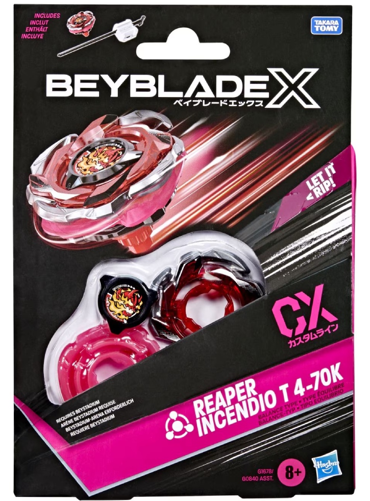 BeyBlade X: 2.0 Starter Pack Top Reaper Incendio T (G1678)