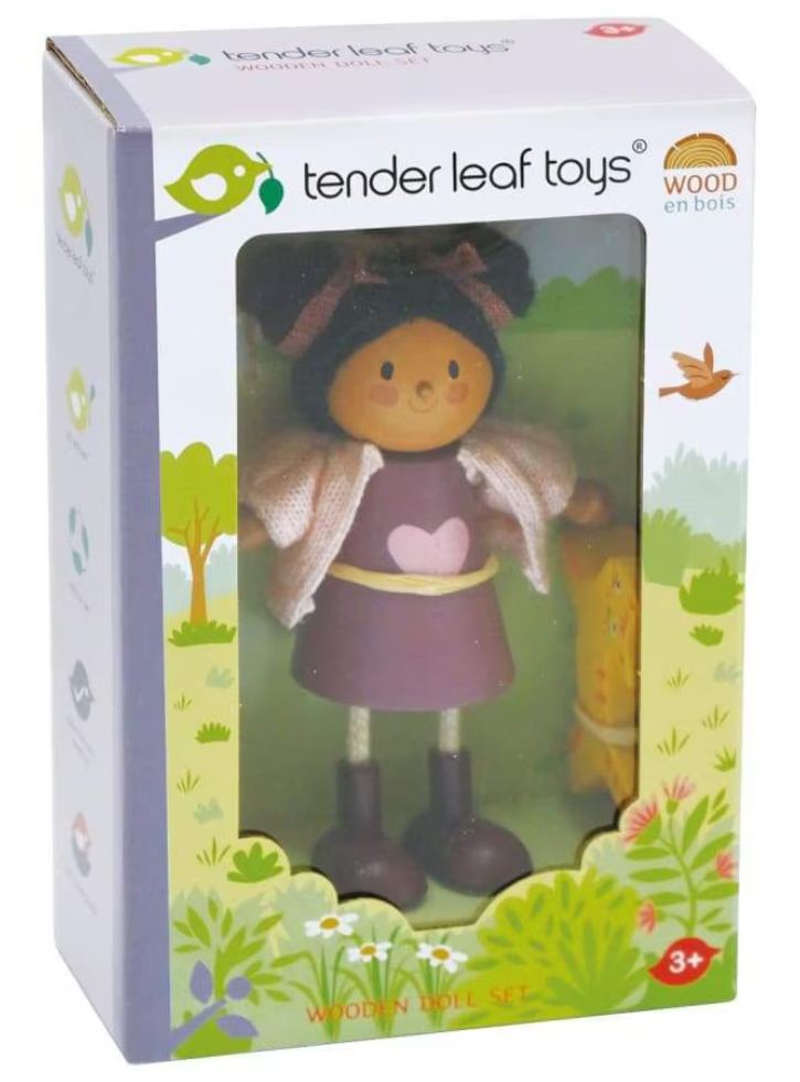 Tender Leaf Dollhouse Figure Ayana and Cat (TL8148)