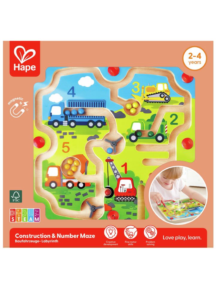 Hape Construction & Number Maze (87-1713)